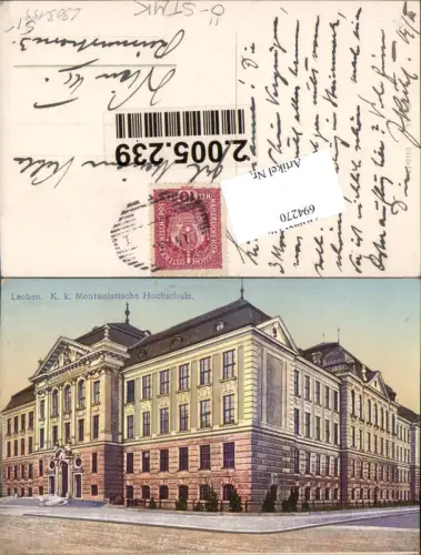 694270 Leoben K.K. Montanistische Hochschule Bergbau