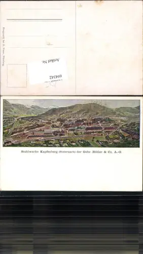 694342 Künstler AK Stahlwerke Kapfenberg Böhler