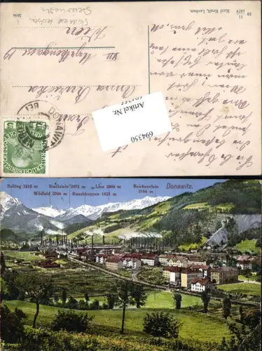 694350 Donawitz bei Leoben Göss Stahlwerk Reiting Reichenstein pub Karl Krall 10-11/1079