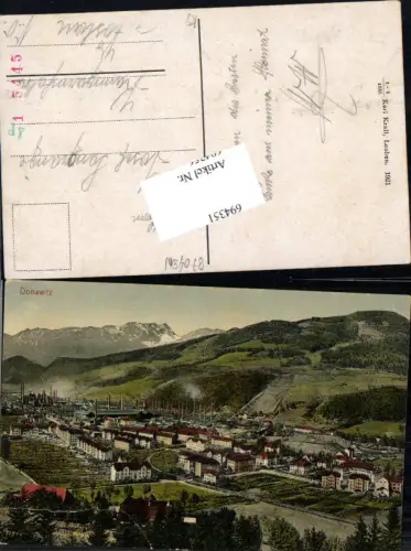 694351 Donawitz bei Leoben Göss Stahlwerk pub Karl Krall 1-3/1335