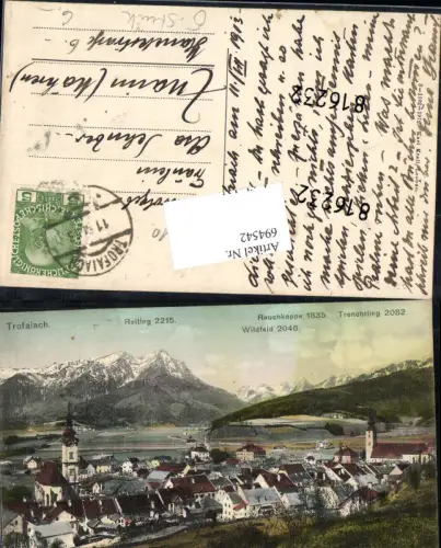694542 Trofaiach pub Karl Krall 5-1192-1912