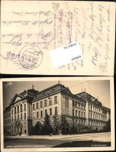 699949 Leoben Montanistische Hochschule Feldpost Gebirgsjäger