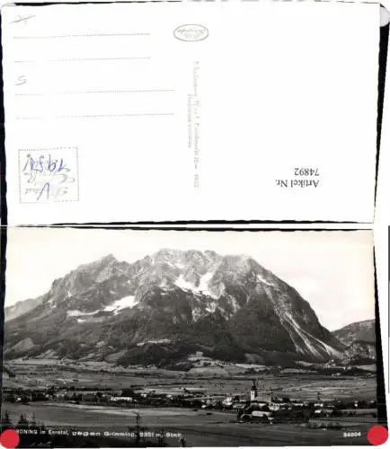74892,Irdning im Ennstal g. Grimming Ledermann 34804