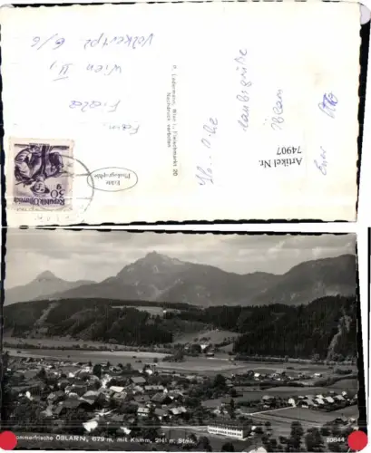 74907,Sommerfrische Öblarn m. Kamm Ennstal Ledermann 70844