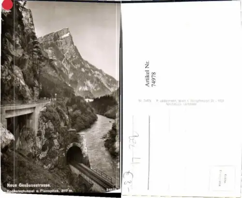 74978,Gesäusestrasse Gesäuse Hochstegtunnel Ennstalbahn Johnsbach