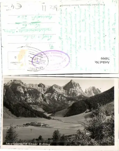 74999,Schloss Kaiserau b. Admont 1940 Bahnpost