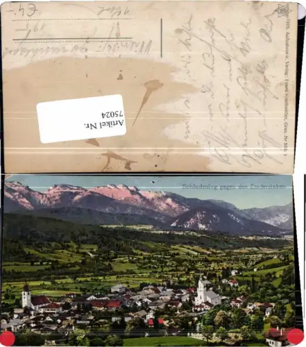 75024,Schladming g. Stoderzinken COLOR 1916 Knollmüller 532-1