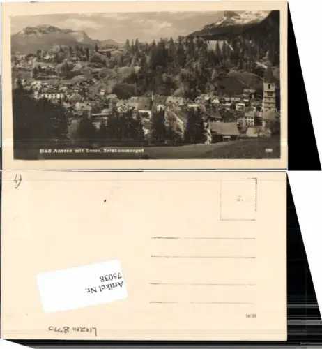 75038,Bad Aussee mit Loser Salzkammergut 1935