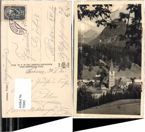 75042,Aussee Partie auf der Wiese 1919 Kilophot 25345