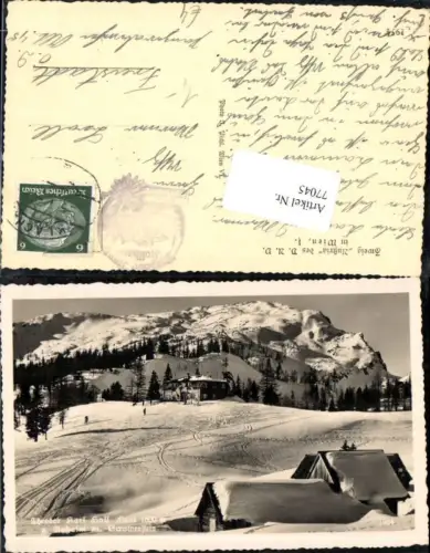 77045,Theodor Karl Holl Haus gegen Dachstein bei Gosau Russbach