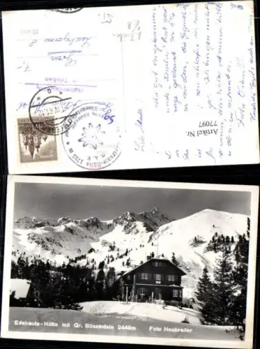 77097,Edelraute Hütte Detailansicht Rottenmann mit Gr. Bösenstein Wölz
