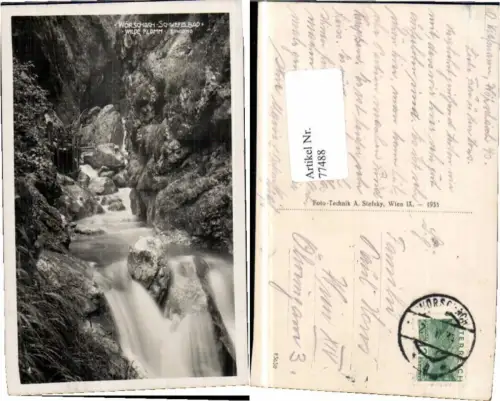 77488,Wörschach Wilde Klamm Eingang 1933