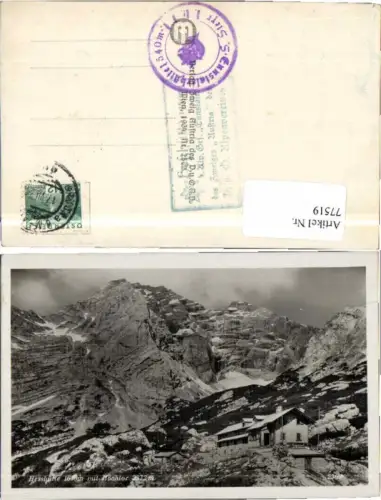 77519,Hesshütte m. Hochtor Gesäuse Johnsbach Admont 1930