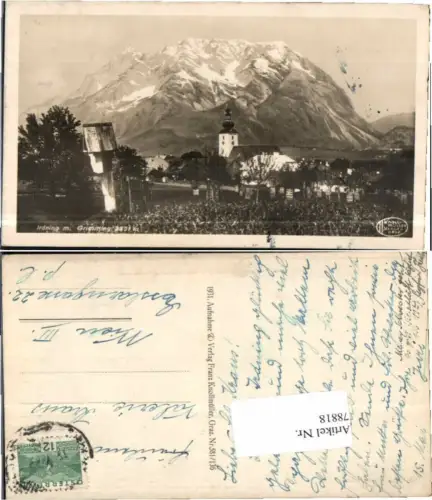 78818,Irdning m. Grimming Ortsrand 1931
