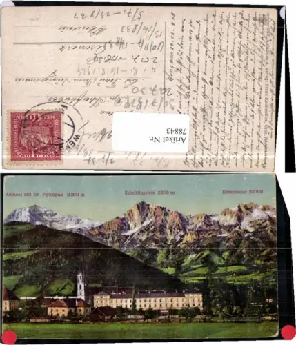78843,Admont m. Gr. Pyhrgas 1917 pub Knollmüller 514-17