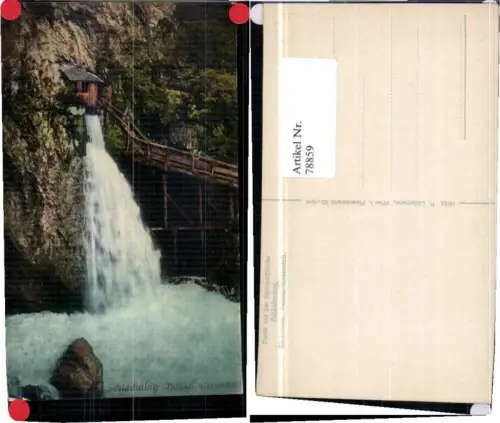 78859,Schladming Talbach Wasserfall COLOR 1910