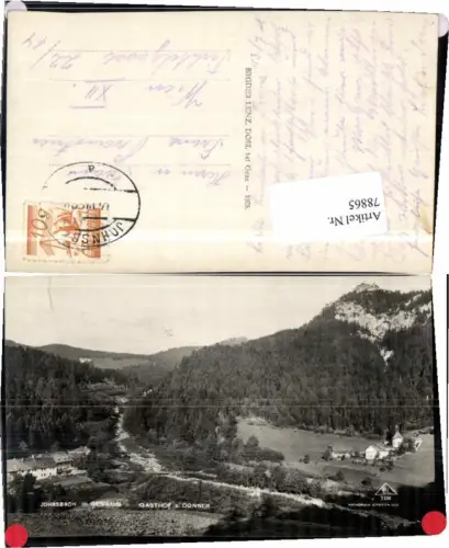 78865,FotoAK Johnsbach im Gesäuse Gasthaus zum Donner 1928