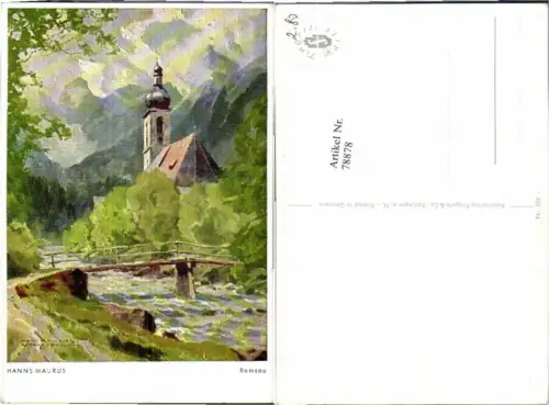 78878,Hanns Maurus Ramsau b. Schladming Künstlerkarte