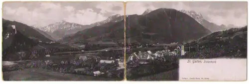 Tolle Klappkarte St Gallen Bez. Liezen 1905 RAR