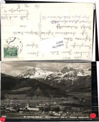 88833,Admont m. Pyhrgas 1933