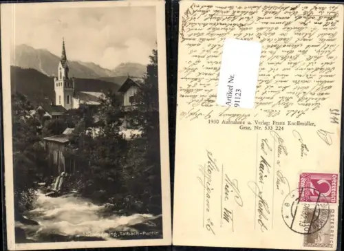 91123,Schladming Talbach Partie und Kirche