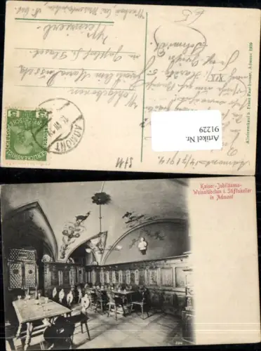91229,Kaiser Jubiläums Weinstübchen i. Stiftskeller v. Admont