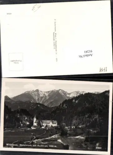 91241,Wildalpen mit Hochkar Göstling Landl St. Gallen