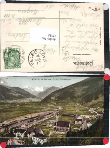 92535,Selzthal Selztal m. Bosruck und Bahnhof 1917