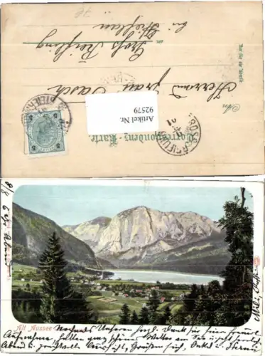 92579,Alt Aussee m. Trisselwand 1901
