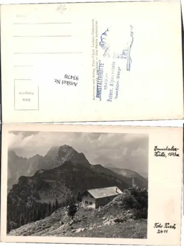 93470,Ennstalerhütte b. St Gallen Groß Reifling pub Fürst 2411