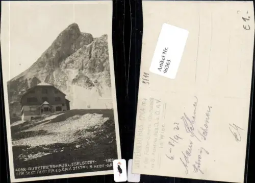 96363,Guttenberghaus und Eselstein Ramsau