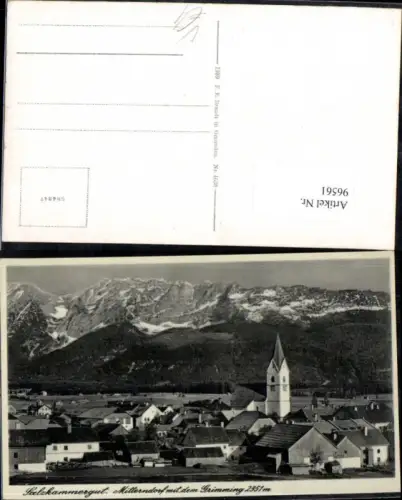 96561,Salzkammergut Mitterndorf mit dem Grimming Taublitz Bad Aussee pub F.E. Brandt Nr 4638
