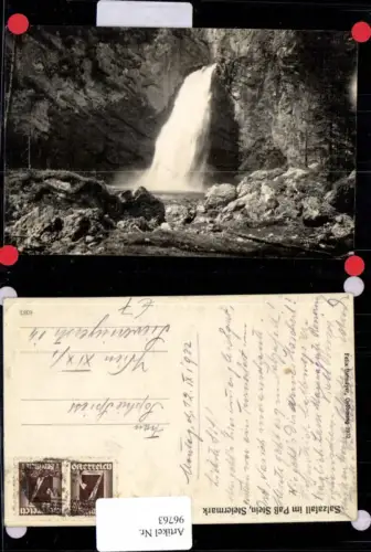 96763,Salzafall im Paß Stein Wasserfall 1932