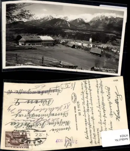 97024,Haus Obersteiermark Ortsansicht 1937