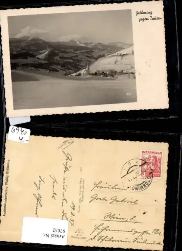 97052,Gröbming gegen Tauern 1937 Winterlandschaft