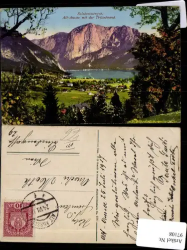 97108,Salzkammergut Alt Aussee mit der Trisselwand Photochromie pub F.E. Brandt No. 576