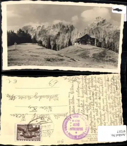 97217,Mödlinger Hütte gegen Reichenstein u. Sparafeld