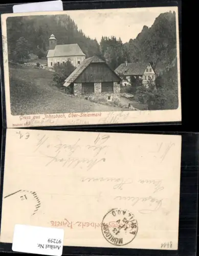 97259,Gruss aus Johnsbach Ober Steiremark 1903