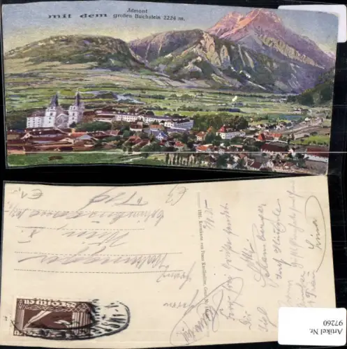 97260,Admont mit dem großen Buchstein Künstlerkarte
