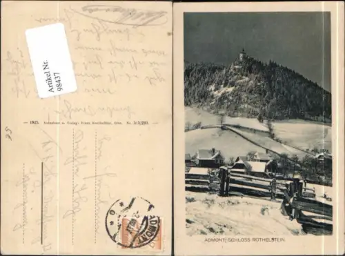 98437,Admont Schloss Röthelstein 1925