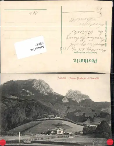 98442,Admont Pension Neudorfer m. Sparafeld 1900