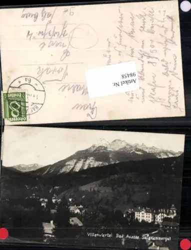 98458,FotoAK Villenviertel Bad Aussee 1920