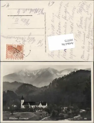 105573,Wildalpen Partie zum Ort 1930