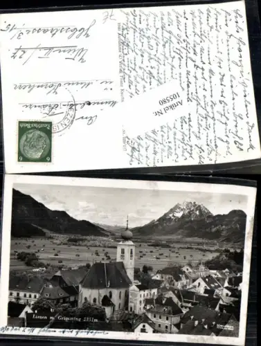 105580,Liezen m. Grimming Kirche 1940