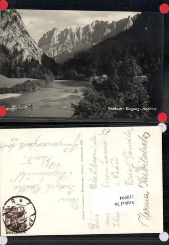 110994,Gesäuse Hochtor Eingang Johnsbach 1930