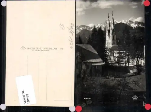 110998,Admont Partie zur Kirche 1934
