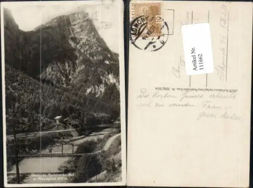 111662,Gesäuse Kummerbrücke m. Planspitze Admont Johnsbach 1929