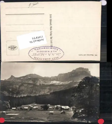 116975,FotoAK Blaa Alpe bei Alt Aussee 1928