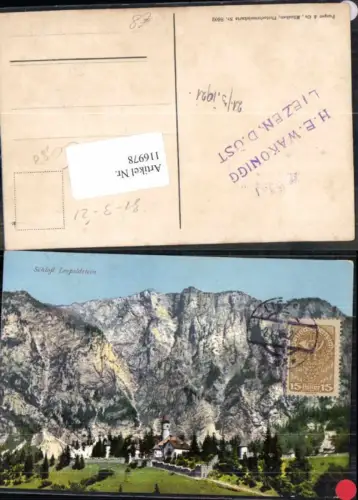 116978,Schloss Leopoldstein bei Eisenerz Tolle Karte pub Purger Co 8602