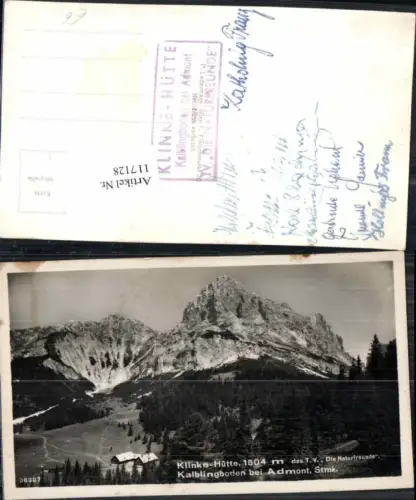 117128,Klinke Hütte Kalblingerboden bei Admont 1940